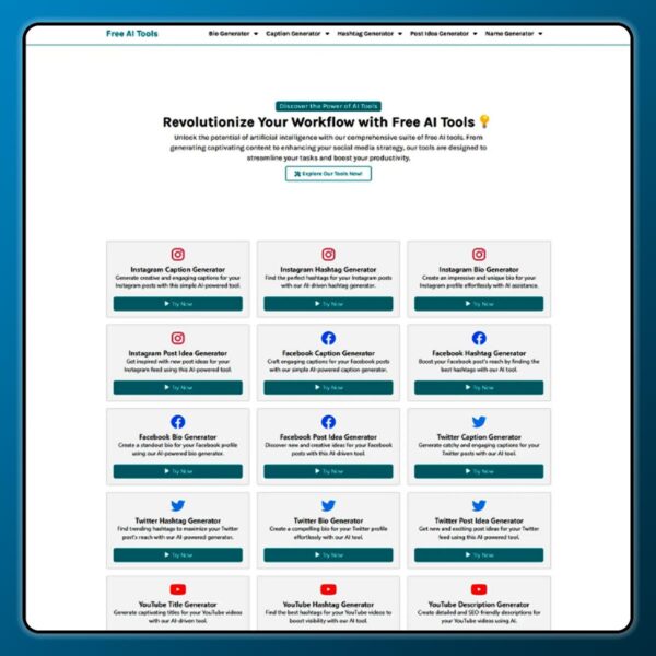 All-in-One Social Media SEO Tools Script for WordPress with Gemini API