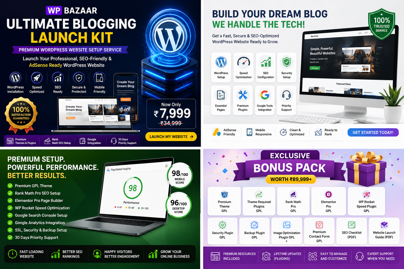 AdSense Ready WordPress Website Setup Service