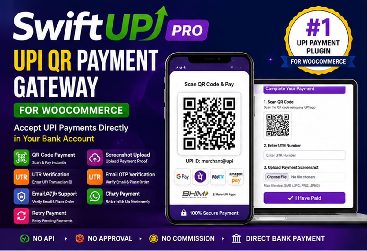 WooCommerce UPI QR Payment Gateway