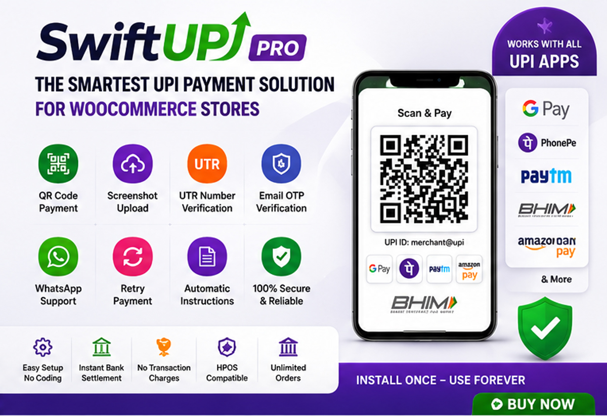 WooCommerce UPI QR Payment Gateway
