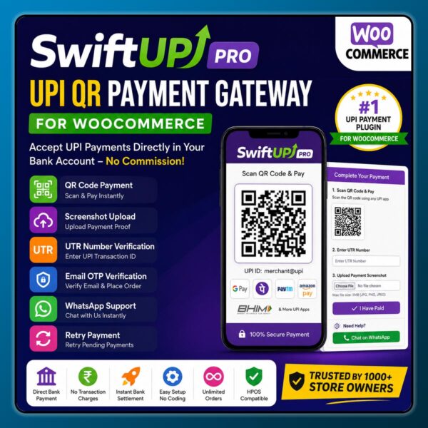 WooCommerce UPI QR Payment Gateway