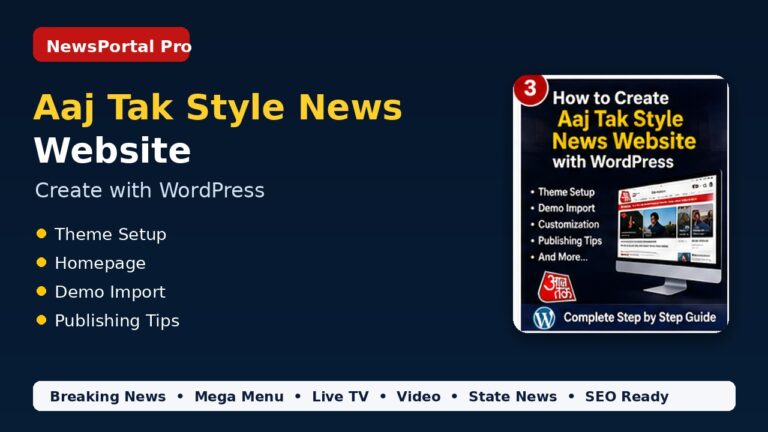 How to Create an Aaj Tak Style Hindi News Website with WordPress 3 How to Create an Aaj Tak Style Hindi News Website with WordPress